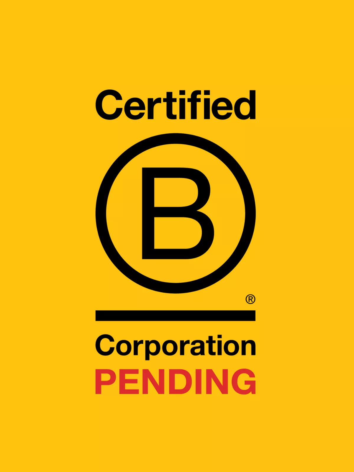 B corp pending logo